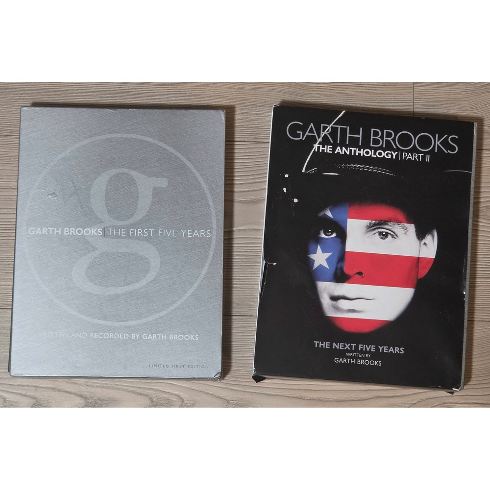 Garth Brooks The Anthology Part I & II Limited First Edition CD Book Set Bundle